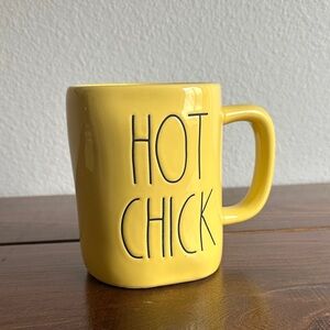 Rae Dunn Yellow 'Hot Chick' Mug